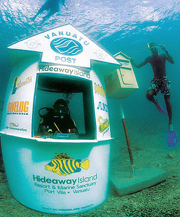 Underwater Post Office - photo from stuff.co.nz